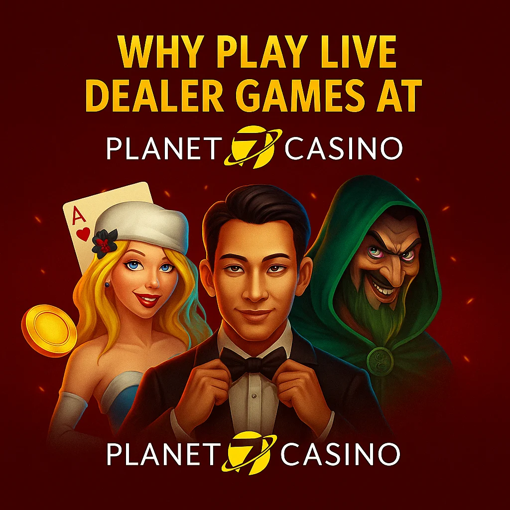 Why Play Live Dealer Games at Planet 7 Casino?